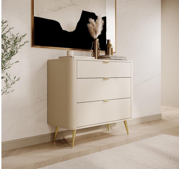 Comodă Ovenia O5 (bej). Promo -20%. 1099604