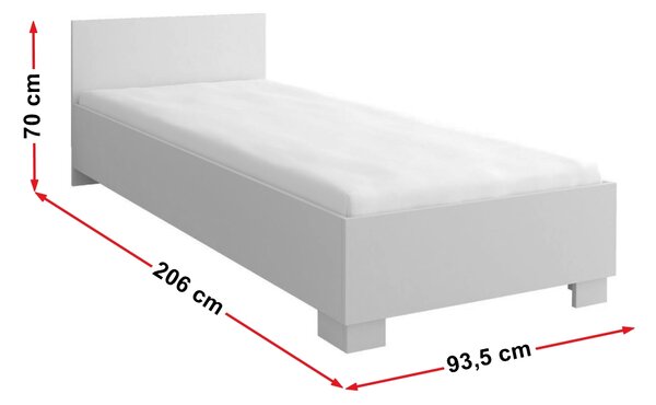 Pat de o persoană 90 cm Sigil II. Promo -10%. 1013971