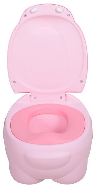 HOMCOM Olita pentru Copii de la 6 Luni Antialunecare Hipopotam Roz 40 x 30 x 23cm | Aosom Romania