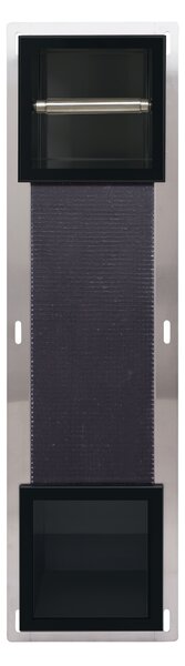 Balneo Wall-Box Paper Black suport pentru hârtie igienică negru PB-BL2