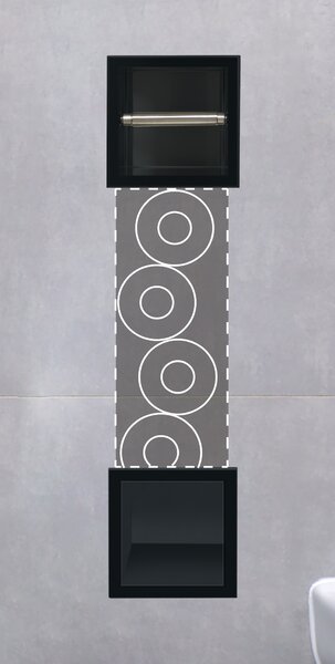 Balneo Wall-Box Paper Black suport pentru hârtie igienică negru PB-BL2