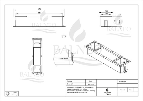 Balneo Wall-Box Paper Inox suport pentru hârtie igienică || PB-IN2