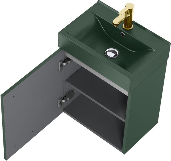 Elita Tiny lavoar cu dulap 45 cm verde RE020450157010