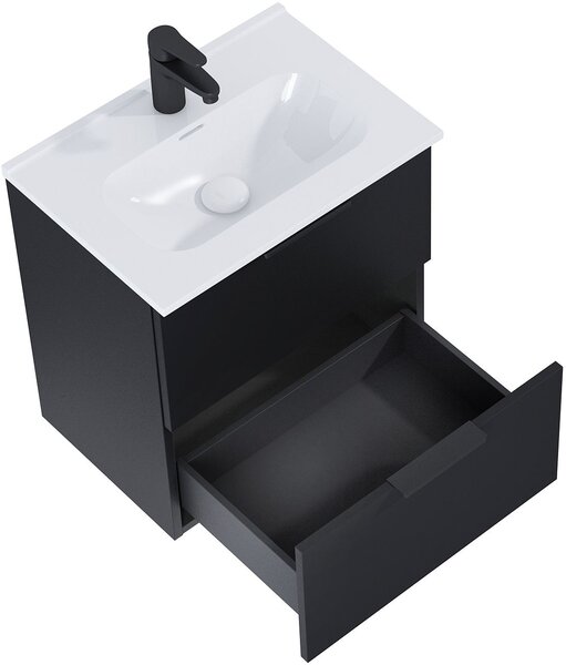 Elita Street Plus lavoar cu dulap 51.3 cm negru RE020500107160