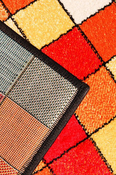 Covor Kolibri Copii 11161 130, Model Patratele, Multicolor Multicolor, Dreptunghi, 80x150
