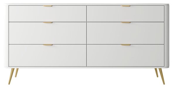 Comodă Ovenia O4 (alb). Promo -21%. 1100305