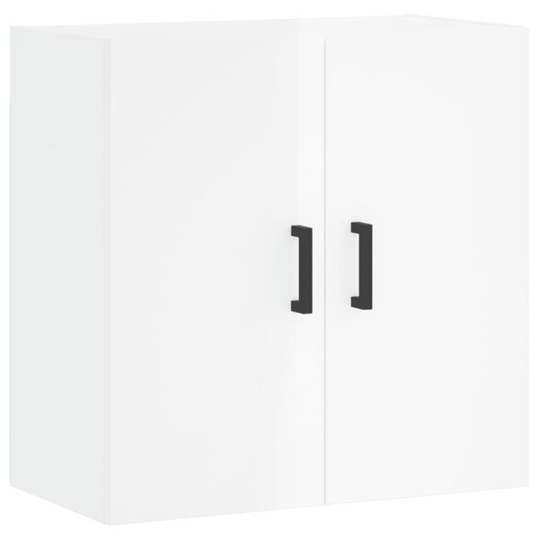 Dulap de perete, alb extralucios, 60x31x60 cm, lemn compozit