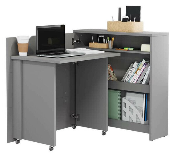 Birou de colt Concept Pro Lenart AH157Unghiular, 93x112x90cm, Gri