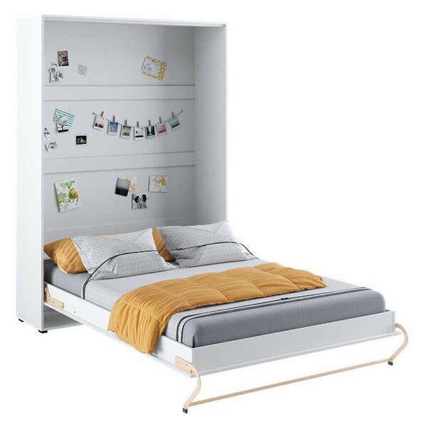 Pat rabatabil Concept Pro Lenart IIIDublu, Alb, 140x200, PAL laminat, Somiera patSomiera pat, 16x24x22cm