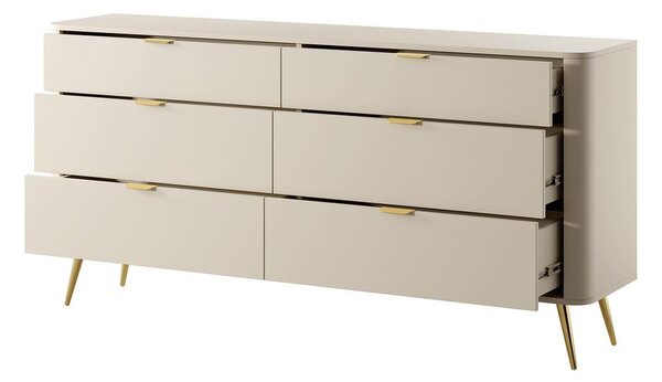 Comodă Ovenia O4 (bej). Promo -21%. 1100439
