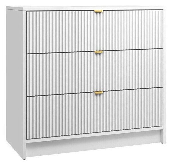 Comodă Comfivo Papilio I, Alb, MDF, PAL laminat, 75x80x40cm, 27.5 kg