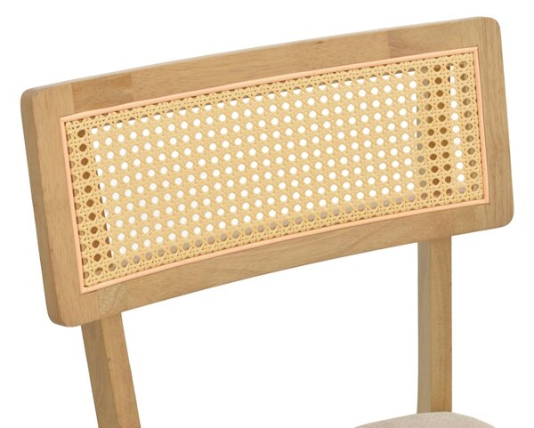 Scaun, Raffles, Natural, 48x47x83.5 cm