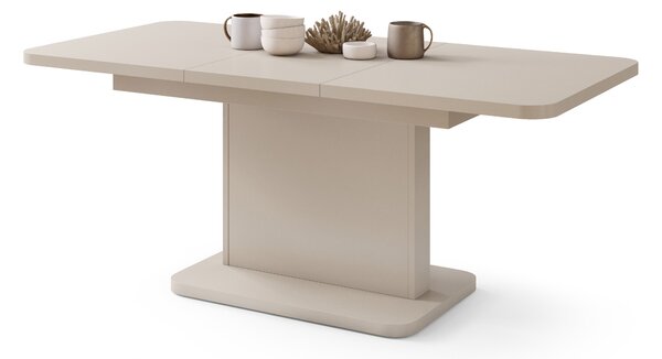 Mazzoni ASTON MINI-Z Bej (Șampanie) - MĂSUȚĂ DE CAFEA MODERNĂ EXTENSIBILĂ REGLABILĂ PE ÎNĂLȚIME MASĂ TRANSFORMABILĂ