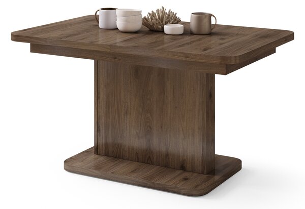 Mazzoni ASTON MINI-Z Nuc Elegant - MĂSUȚĂ DE CAFEA MODERNĂ EXTENSIBILĂ REGLABILĂ PE ÎNĂLȚIME MASĂ TRANSFORMABILĂ