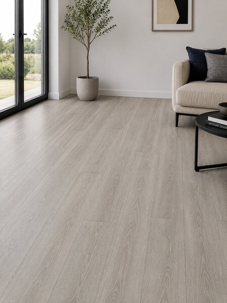 Parchet LVT 8003-26 Gri Aspect Lemn - Pardoseala Vinil 2.5 mm, Clasa Trafic 33 2.2 mp = 1 cutie ( 14 buc 15 x 1050 cm)