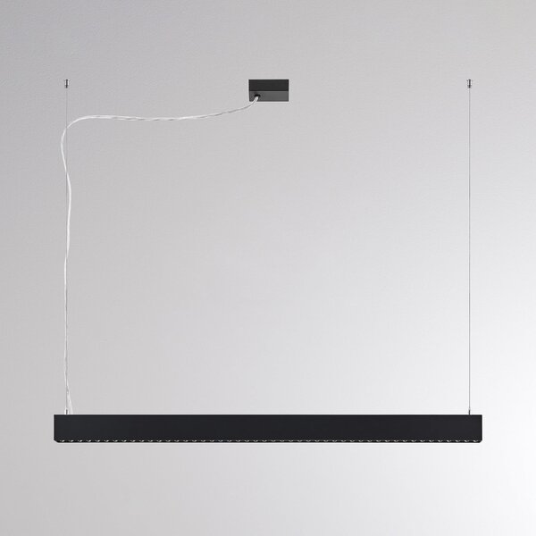 Molto Luce Lampă suspendată LED PERFORA PROLINE M, negru, 106 cm, DALI, lumină orientată, reglabil, Negru, Camera de zi / sufragerie, Aluminiu, Modern