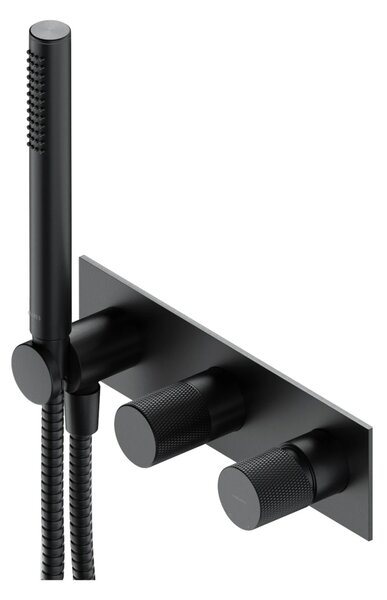 Baterie de dus incastrat Omnires Contour antracit
