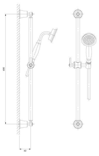 Set de dus, Omnires ARMANCE, auriu lucios
