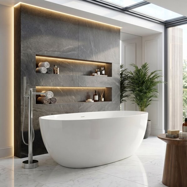 Baterie de podea Rea Venti Chrome