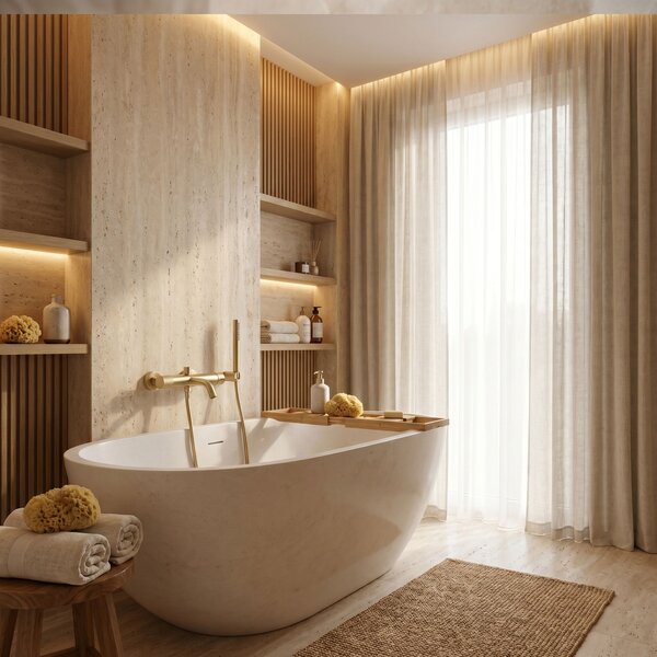Baterie pentru cadă REA Venti Brush Gold