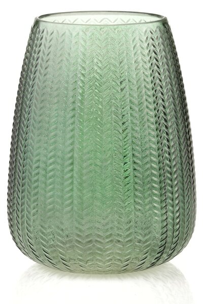 Vază verde din sticlă (înălțime 24 cm) Sevilla – AmeliaHome