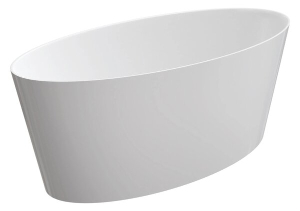 Cada freestanding, Omnires ROMA M+, 159 x 72 cm, alb lucios