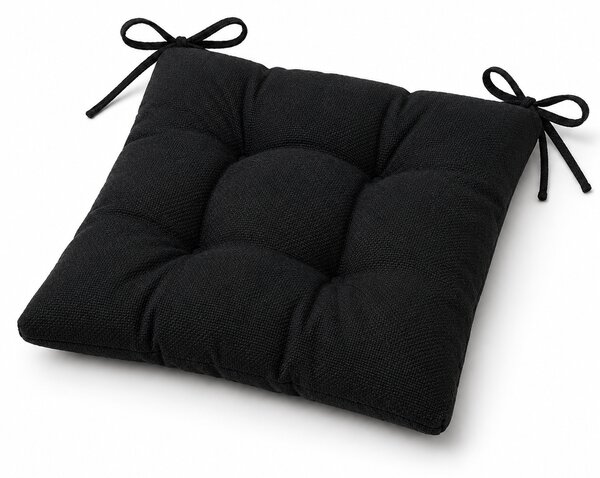 Set 4 pernuțe scaun interior / exterior – negru