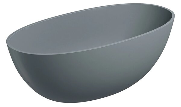 Cada freestanding, Omnires SHELL M+, 148 x 75 cm, gri cenușă mat