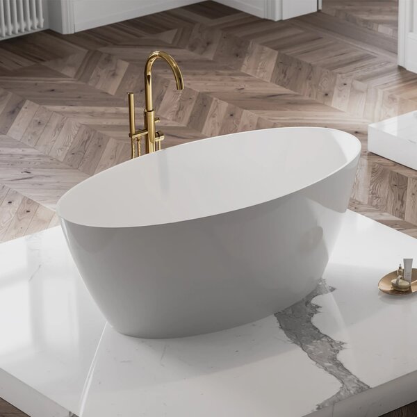 Cada freestanding, Omnires SIENA M+, 161 x 81 cm, alb lucios