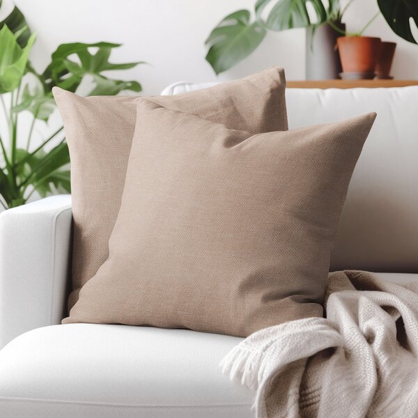 Goldea față de pernă decorativă peru - latte 50 x 50 cm