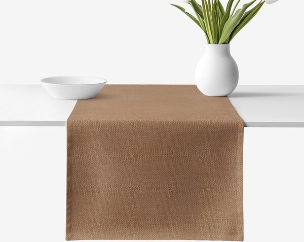 Goldea napron de masă decorativ peru - maro 20x140 cm