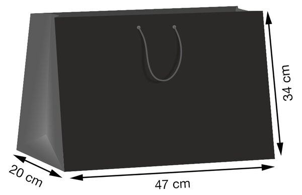 SET 10 pungi de cadou uni XXL NEGRE