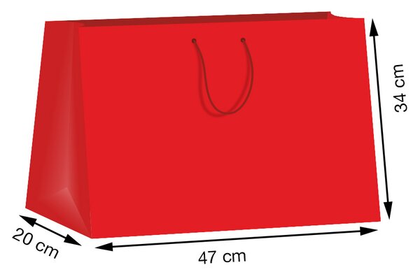 SET 10 pungi de cadou uni XXL ROSII