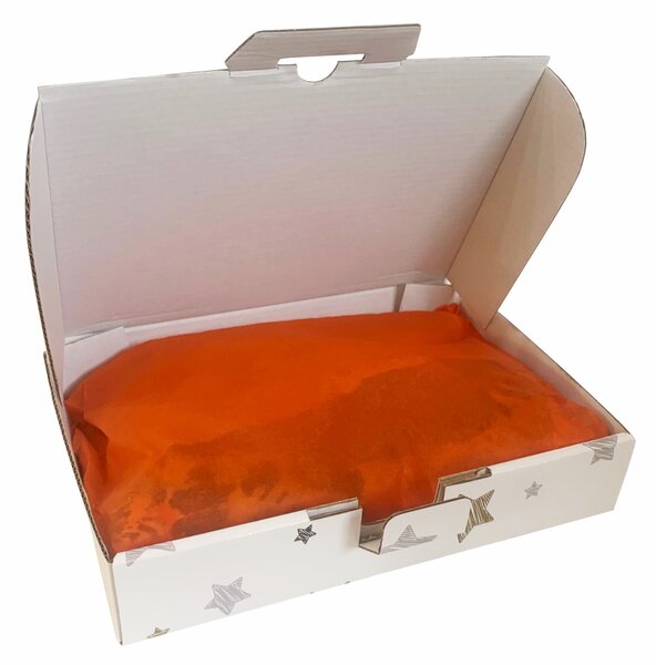 SET 20 cutii cu autoformare 20x14x4 cm tiparite cu stelute aurii-argintii-negre si plastifiate lucios