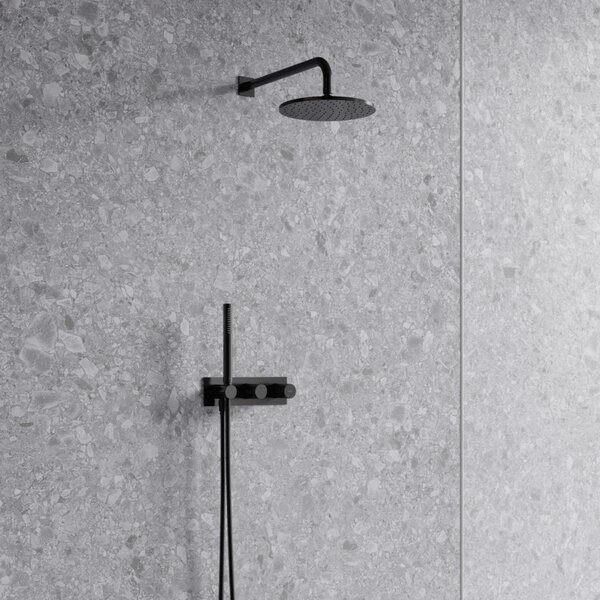 Set de dus incastrat, Omnires CONTOUR, antracit periat
