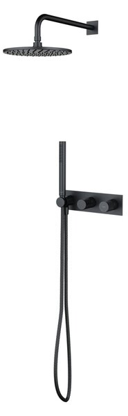 Set de dus incastrat, Omnires CONTOUR, antracit periat