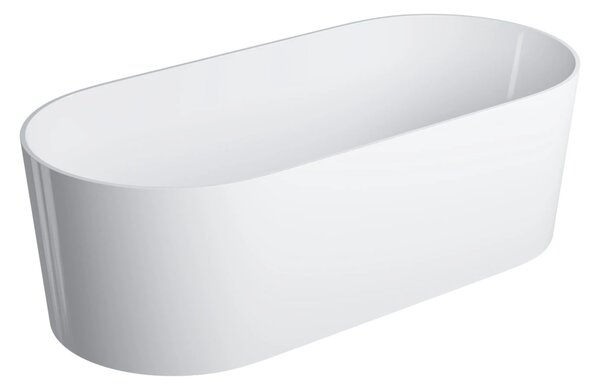 Cada freestanding, Omnires OVO M+, 160 x 75 cm, alb lucios