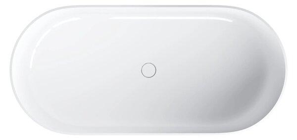 Cada freestanding, Omnires OVO M+, 160 x 75 cm, alb lucios