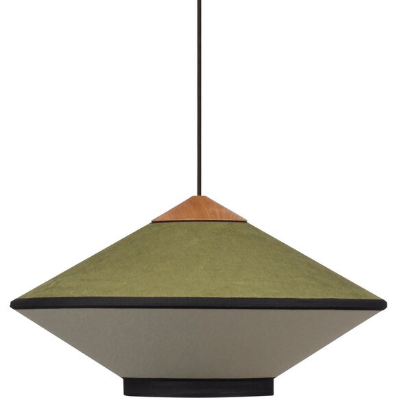 Lustră Pendul Forestier, Cymbal, reglabil, Verde, Sala de mese, Țesătură / Textil, Design