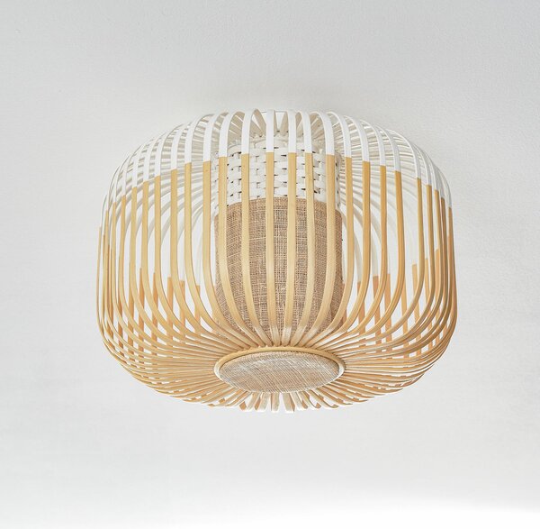 Plafoniere Forestier, Bamboo Light S, reglabil, Alb, Camera de zi, Bamboo, Design
