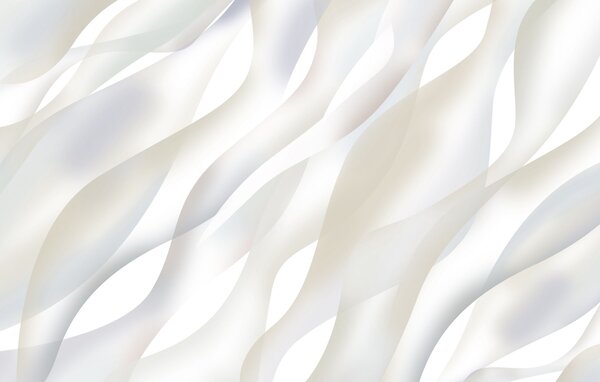 Tapet Valuri abstracte în nuanțe de gri și bej pe un fundal alb, Fototapet Abstract, w05758 : Uwalls.ro