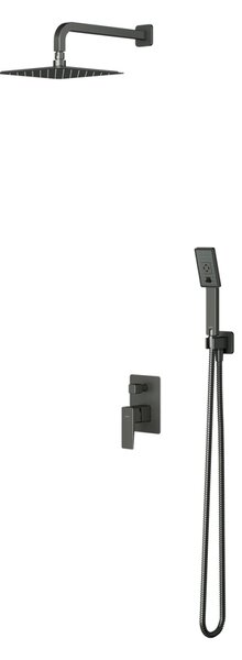 Set de dus incastrat Omnires PARMA, grafit periat