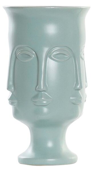 Vaza Faces din ceramica turcoaz 26 cm