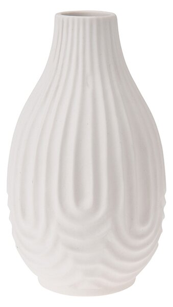 Vaza Mirabelle din ceramica alba 18 cm
