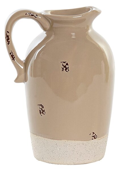 Vaza Lyon din ceramica bej 21 cm