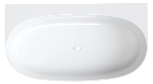 Cada freestanding, Omnires VALENCIA M+ , 158 x 86 cm, alb lucios