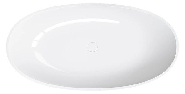 Cada freestanding, Omnires SHELL M+, 148 x 75 cm, alb lucios