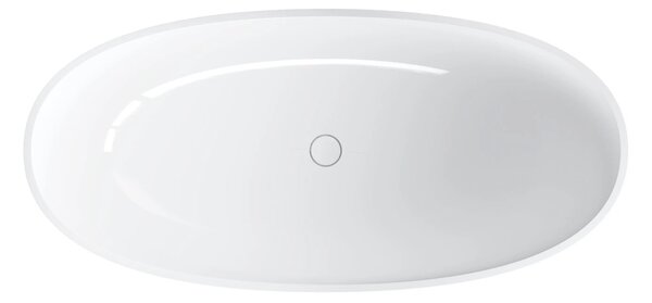 Cada freestanding, Omnires SHELL M+, 160 x 75 cm, alb lucios