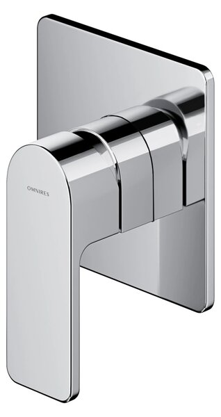 Baterie incastrata pentru dus Omnires Baretti Crom