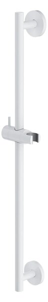Suport de dus Omnires, bară glisantă, 66 cm, alb mat